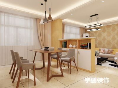 景云社区-98㎡-现代风效果图