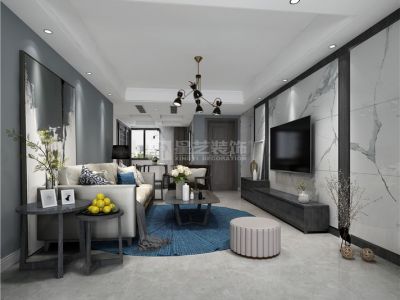 陈坊新苑-114㎡-现代风效果图