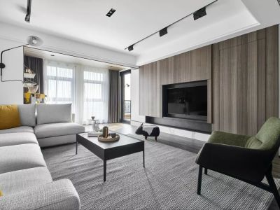 公元壹号-123㎡-现代风效果图