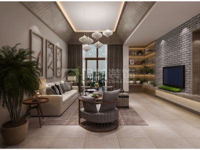 云麓里-300㎡-中式风效果图