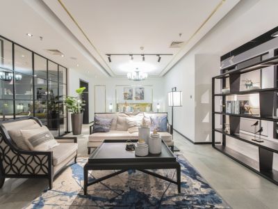 龙湖九里晴川-142㎡-新中式风效果图