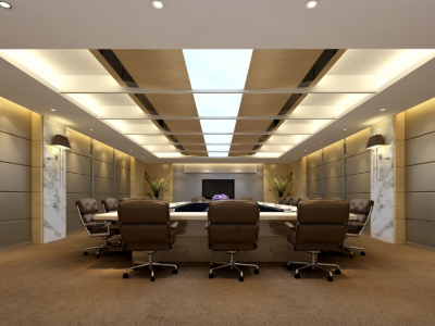 办公室-600㎡-现代风效果图