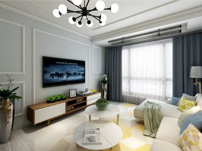 复兴世纪-101㎡-现代风效果图