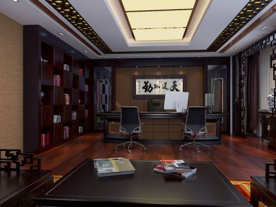 办公楼-3000㎡-混搭风效果图