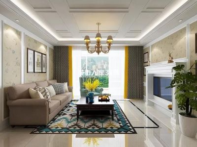 翰林府邸-120㎡-田园风效果图