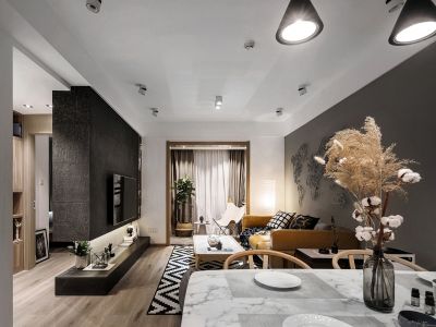 绿地21新城-130㎡-北欧风效果图