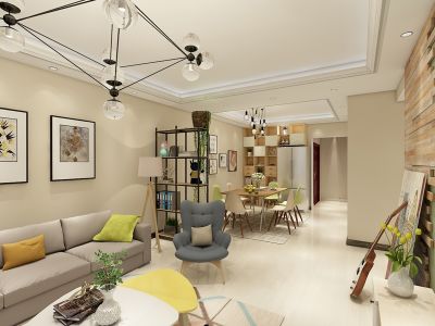 晟地绿府-120㎡-北欧风效果图