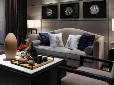 华宇天府花城-120㎡-新中式风效果图