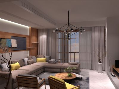 瑞达滨河湾北区-132㎡-日式风效果图