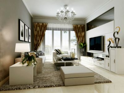 瑞州嘉园-113㎡-现代风效果图