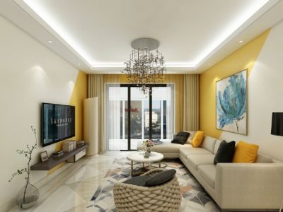 金隅大成西溪里-115㎡-新中式风效果图