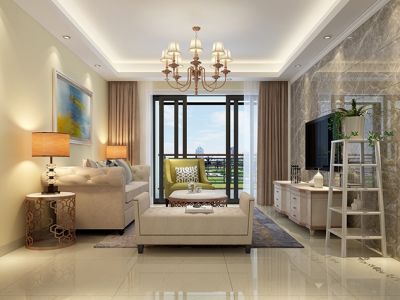 水木清华-84㎡-欧式风效果图