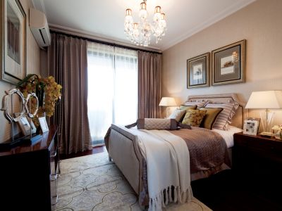 金地百合湾-100㎡-现代风效果图