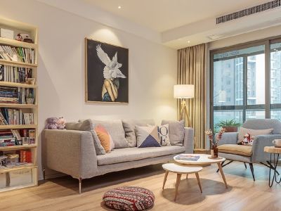 申通公寓-93㎡-现代风效果图