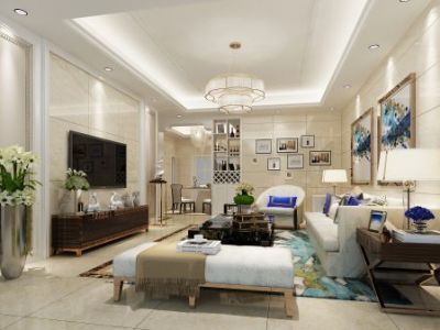 状元府邸-126㎡-现代风效果图