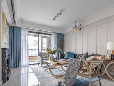 学府花苑-160㎡-美式风效果图