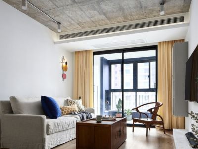 毕加索小镇-77㎡-混搭风效果图