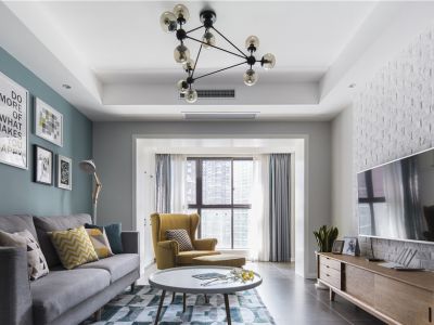 欧风家园-100㎡-北欧风效果图