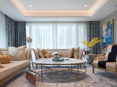 佘山一品-220㎡-欧式风效果图