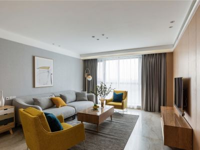 绝对城市-110㎡-北欧风效果图