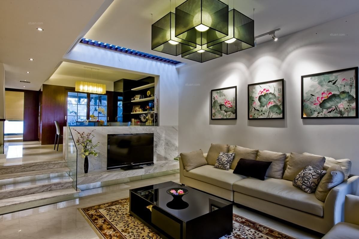 别墅客厅装修效果图