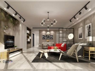 大秦·御港城-135㎡-北欧风效果图