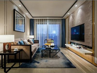 福林双鱼湾-134㎡-新中式风效果图