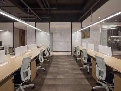 办公室装修-494㎡-绚丽风效果图