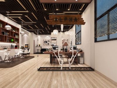 婚庆办公室装修-372㎡-现代风效果图