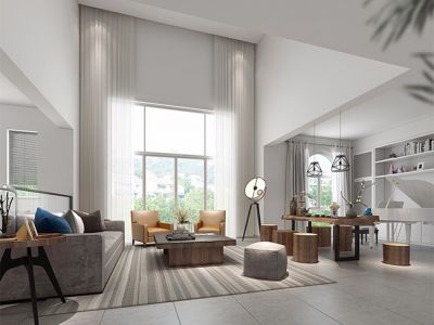 德瓷艺墅-318㎡-北欧风效果图