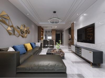 御河上院-174㎡-轻奢风效果图