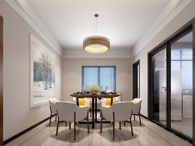 私房别墅-180㎡-简约风效果图