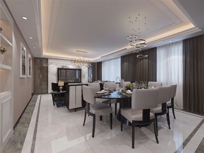 景城名郡-106㎡-简约风效果图