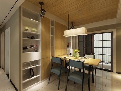 长虹银湖新都-112㎡-简约风效果图