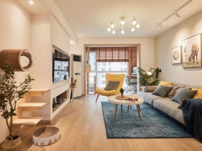 汉江新城-92㎡-北欧风效果图