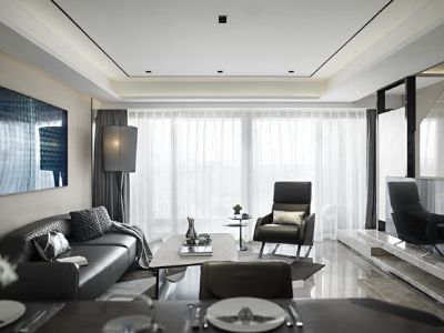 汉府国风-140㎡-现代风效果图