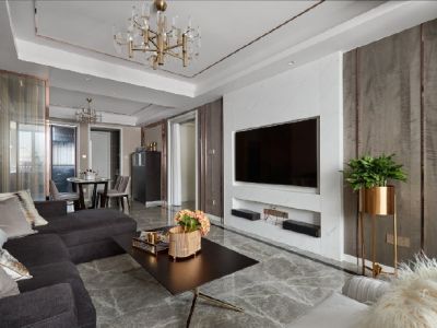 航天新城-87㎡-后现代风效果图