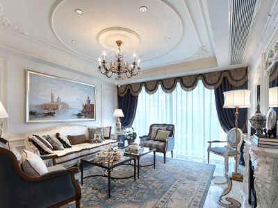 象源丽都-190㎡-欧式风效果图