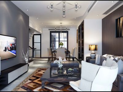 保集澜苑-260㎡-现代风效果图