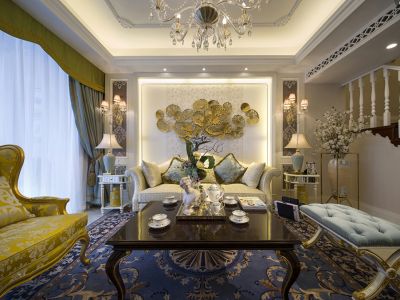 华欣家园-260㎡-欧式风效果图