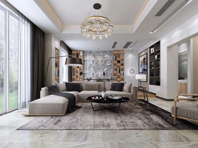 阳光城翡丽公园-138㎡-简约风效果图