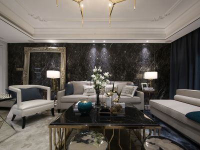 红星首府-110㎡-现代风效果图