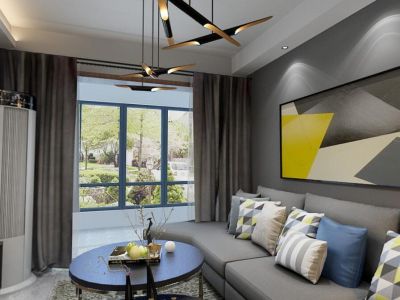 盛世华都-126㎡-简约风效果图