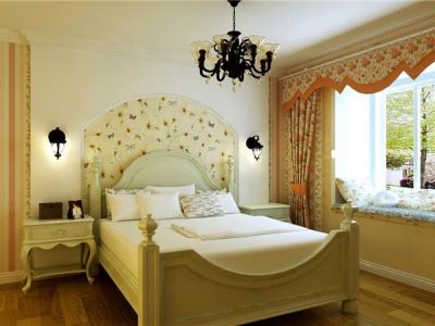 在水一方-128㎡-田园风效果图