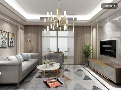 适合做任何户型-122㎡-现代风效果图