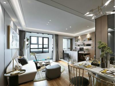 厚德苑-89㎡-简约风效果图