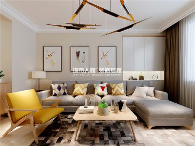 紫光园-130㎡-温馨风效果图