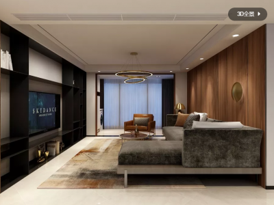 东盛华府-139㎡-现代风效果图