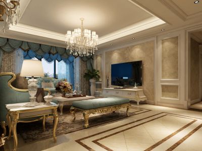 荣民公馆学府-110㎡-简约风效果图