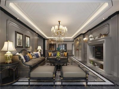 天瑞名城-130㎡-混搭风效果图